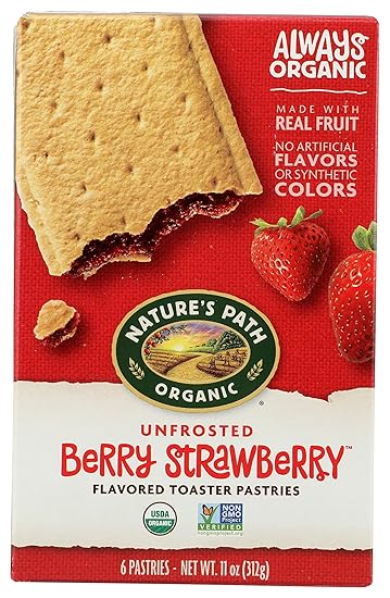 Nature's Path Toaster Pastries, Strawberry Un-Frosted, 6 ct