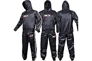 DEFY Heavy Duty Sauna Exercise Gym Sauna Suit, Fitness Workout with Hood - Anti-Rip