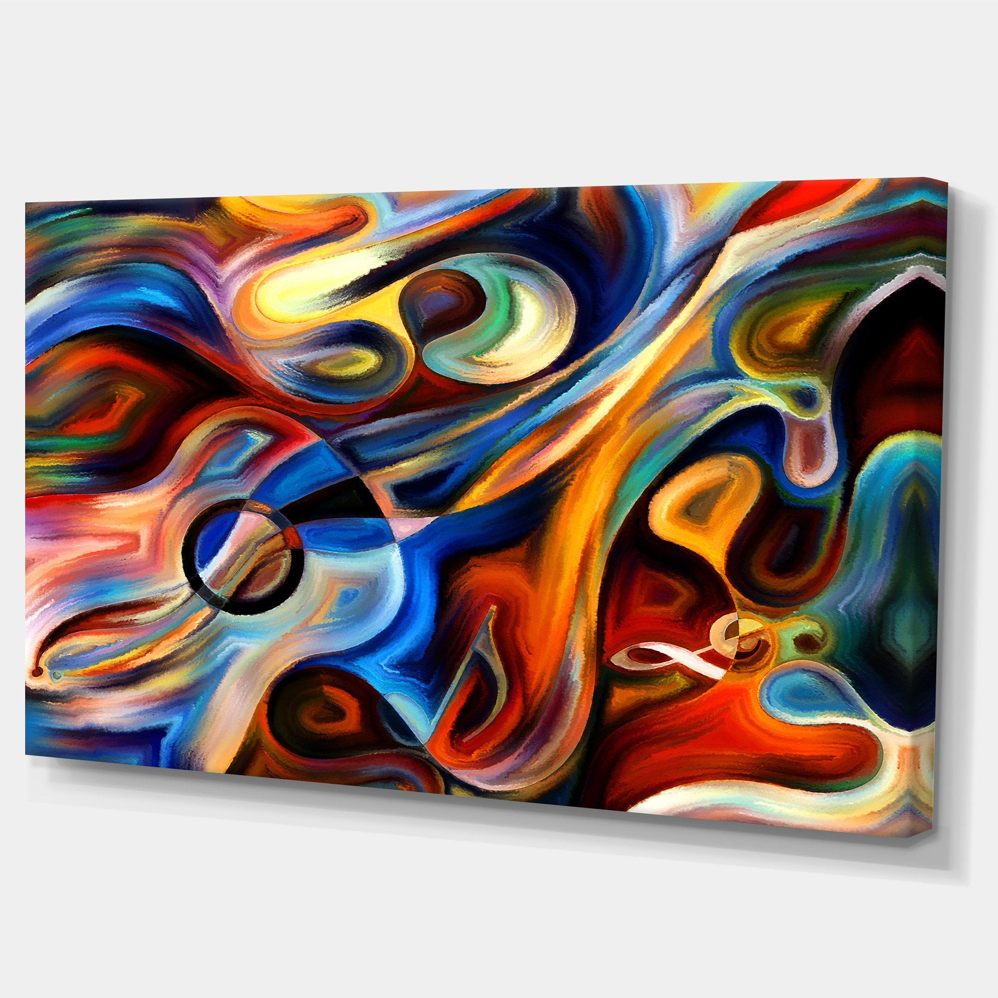 Amazon.com: Designart Abstract Music and Rhythm Abstract Canvas