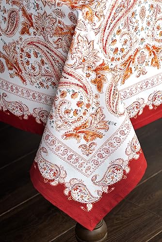 Miniatura 8 de Maison d' Hermine Mantel 100% algodón para mesas cuadradas de cocina, comedor, fiestas, bodas, Acción de GraciasNavidad (60 x 60 pulgadas),