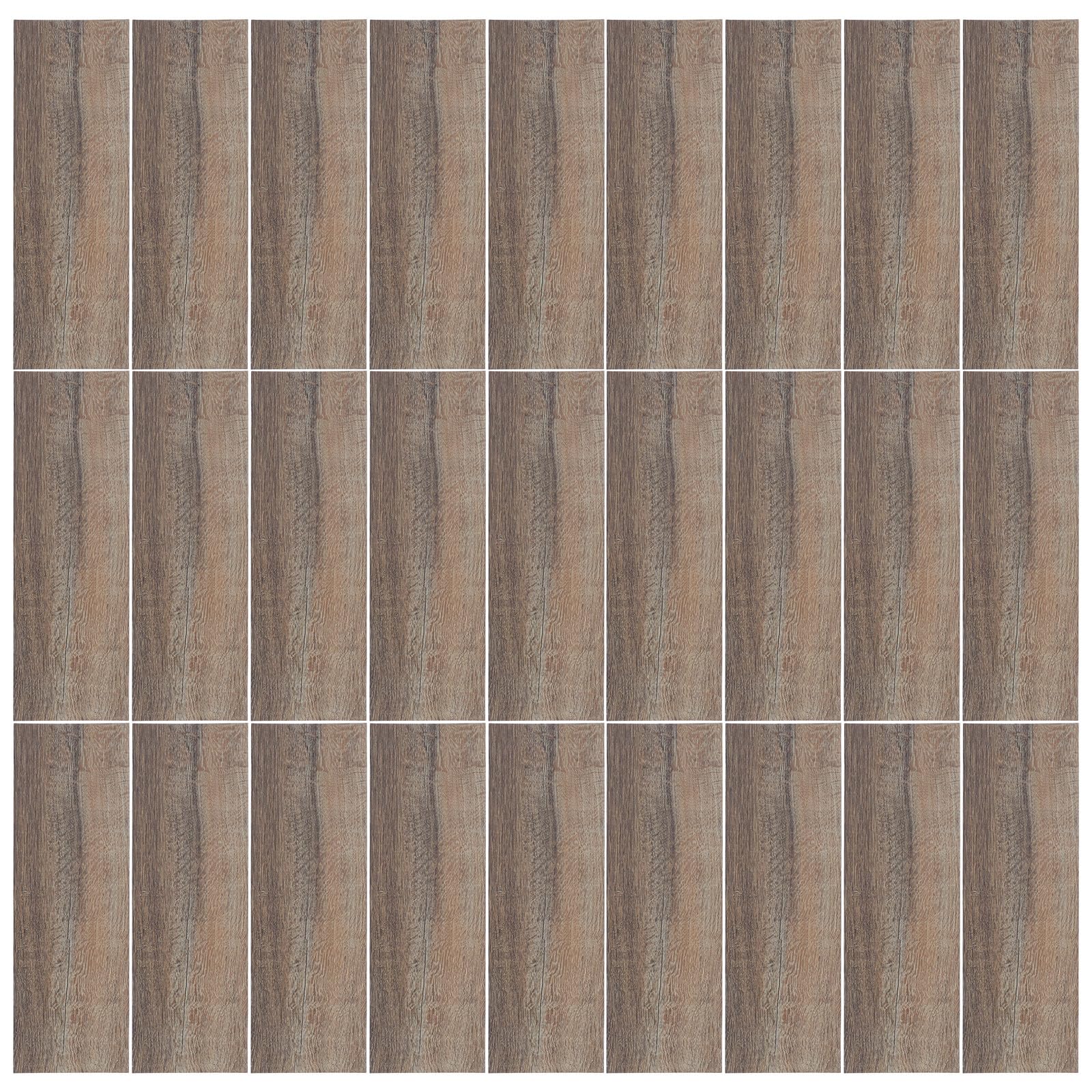 MAGICLULU 32 Pièces Papier Peint Adhésif PVC 45x15 CM Effet Bois