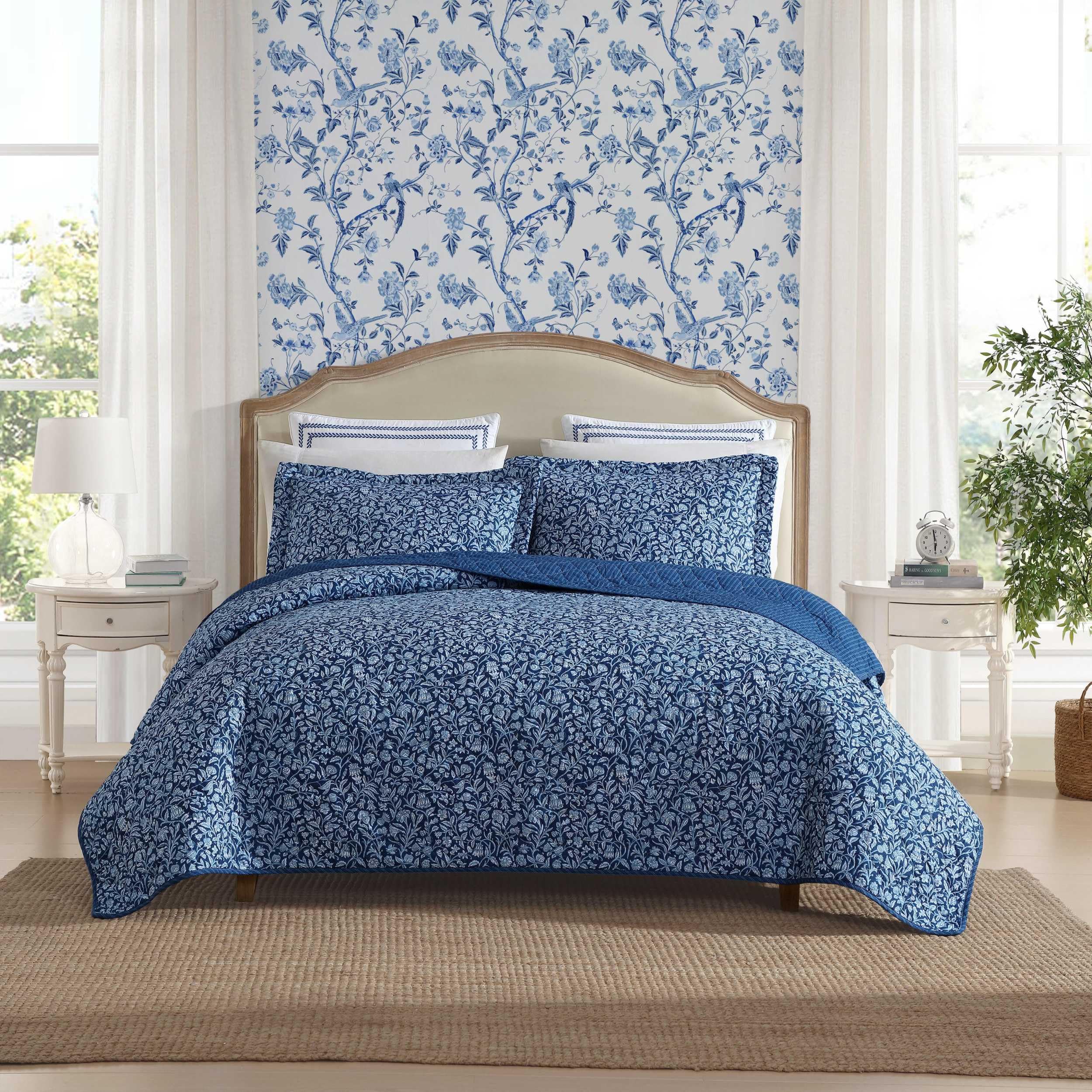 LAURA ASHLEY  ハンドメイド 瓶 デキャンタ インテリア Amazon.com: Laura Ashley - King Quilt Set, Reversible Cotton