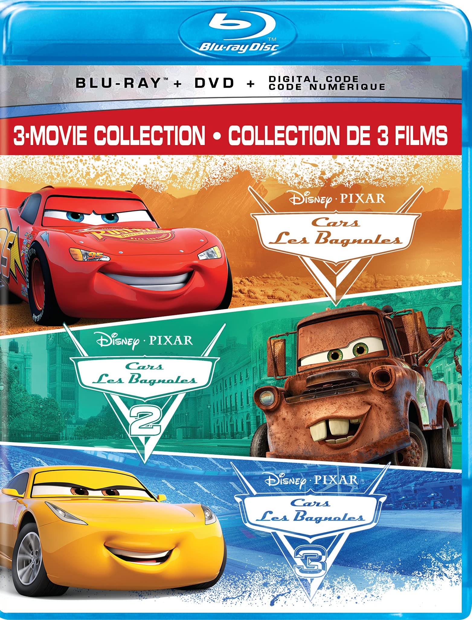 CARS 3-MOVIE COLLECTION [Blu-ray] (Bilingual): Amazon.ca: Movies