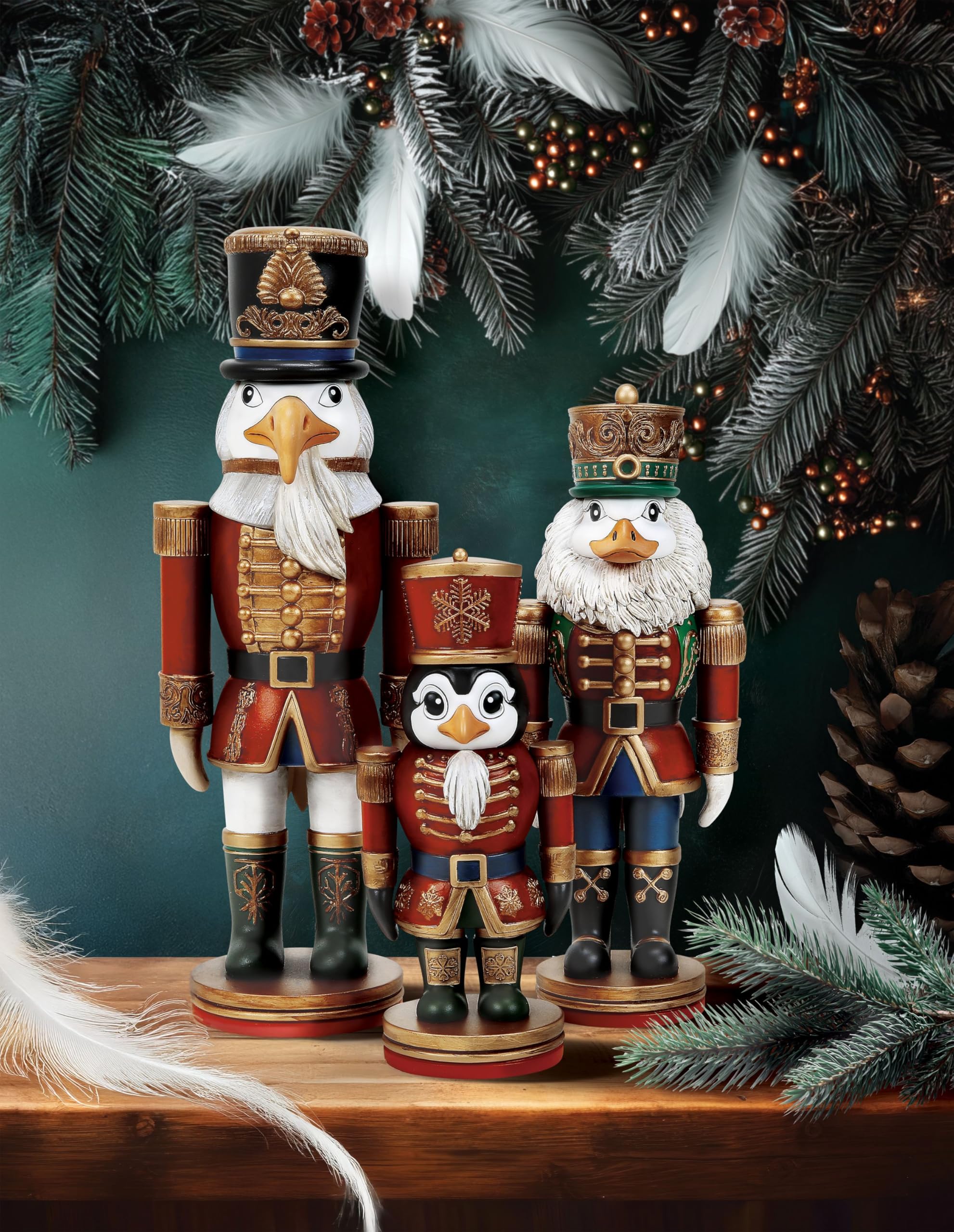 Department 56 Nutquackers Weihnachts-Nussknacker-Figur, Adler, 26,7 cm, Mehrfarbig