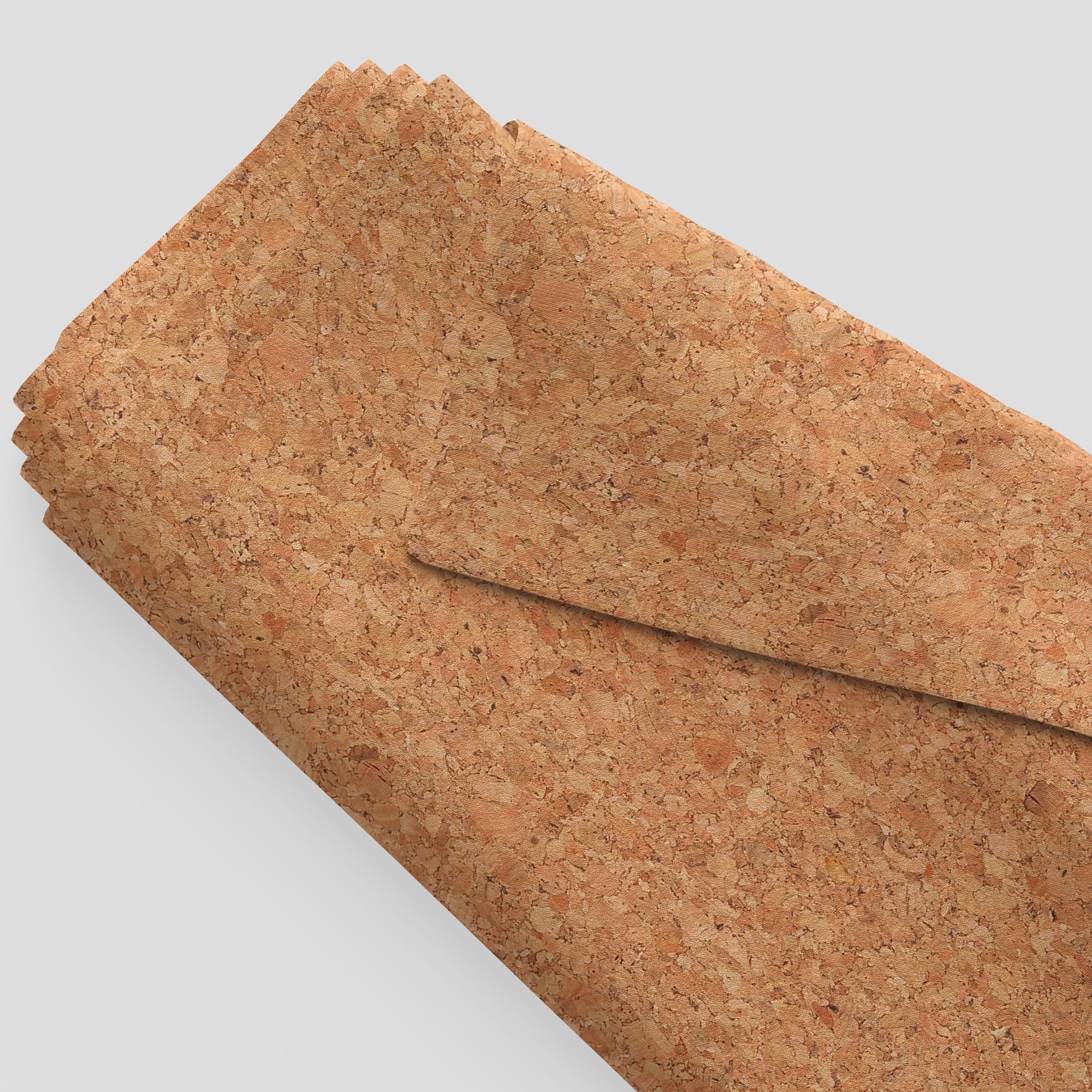 WedDecor Natural Cork Fabric Sheet 50 × 137cm – 180gsm Pebble‑Textured Cork Veneer & Vegan Leather Substitute for Crafts, Upholstery, Bags & Decorative Projects