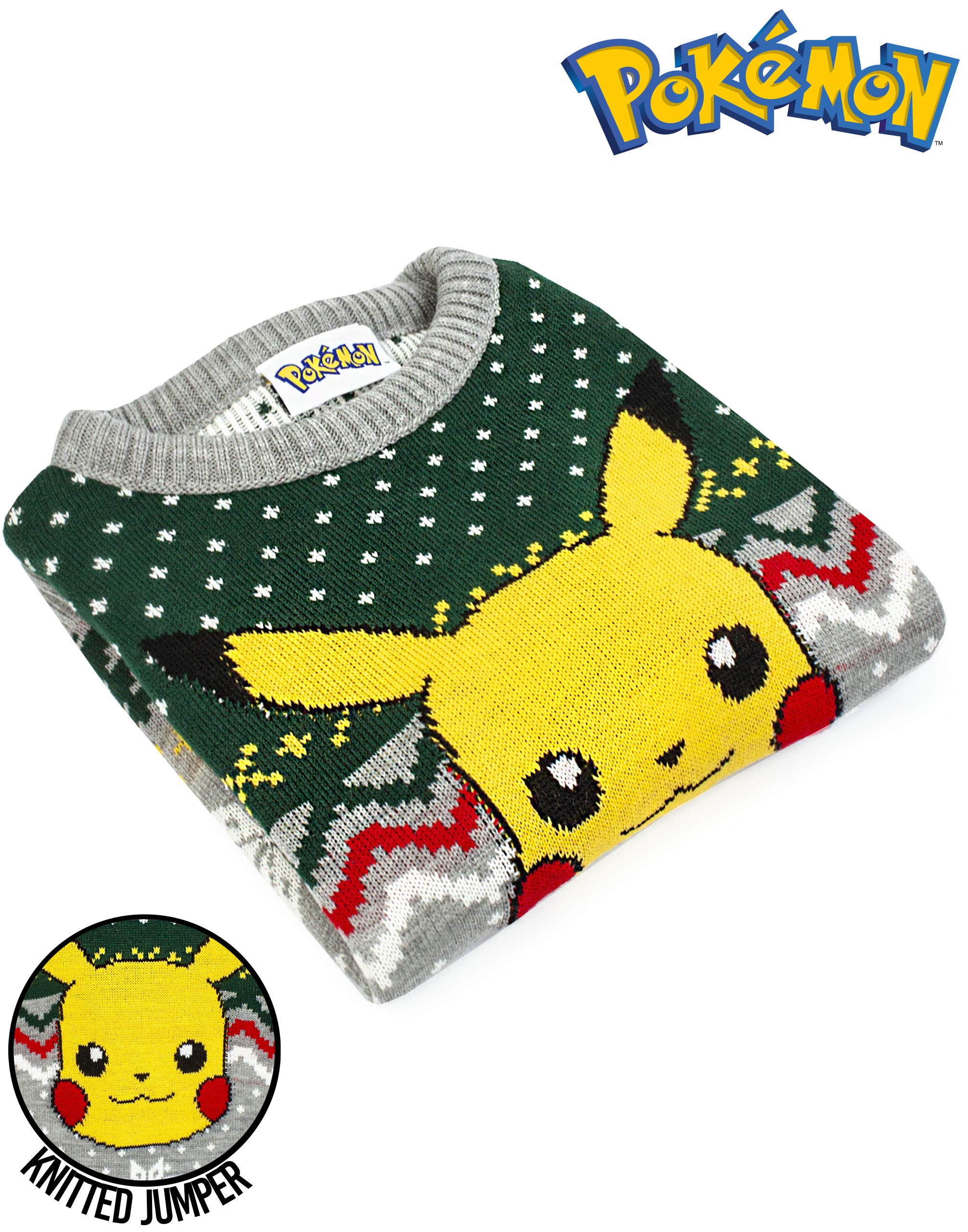 Świąteczny sweter Pokémon Pikachu Dzianinowy świąteczny sweter dla dzieci chłopc