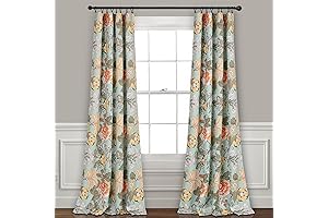 Lush Decor Sydney Light Filtering Dining Room Curtains for Windows