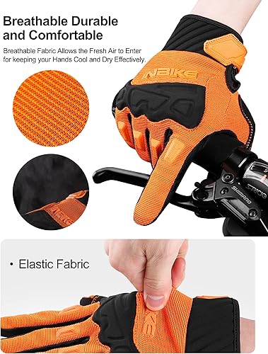 Miniatura 4 de INBIKE MTB BMX ATV - Guantes de ciclismo para carrera de motocross, bicicleta de montaña, DH