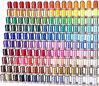 New brothread Mega Kit: 150 Colors Polyester Embroidery Thread 40WT 550YD for Brother, Janome, Singer, Pfaff & More Machines