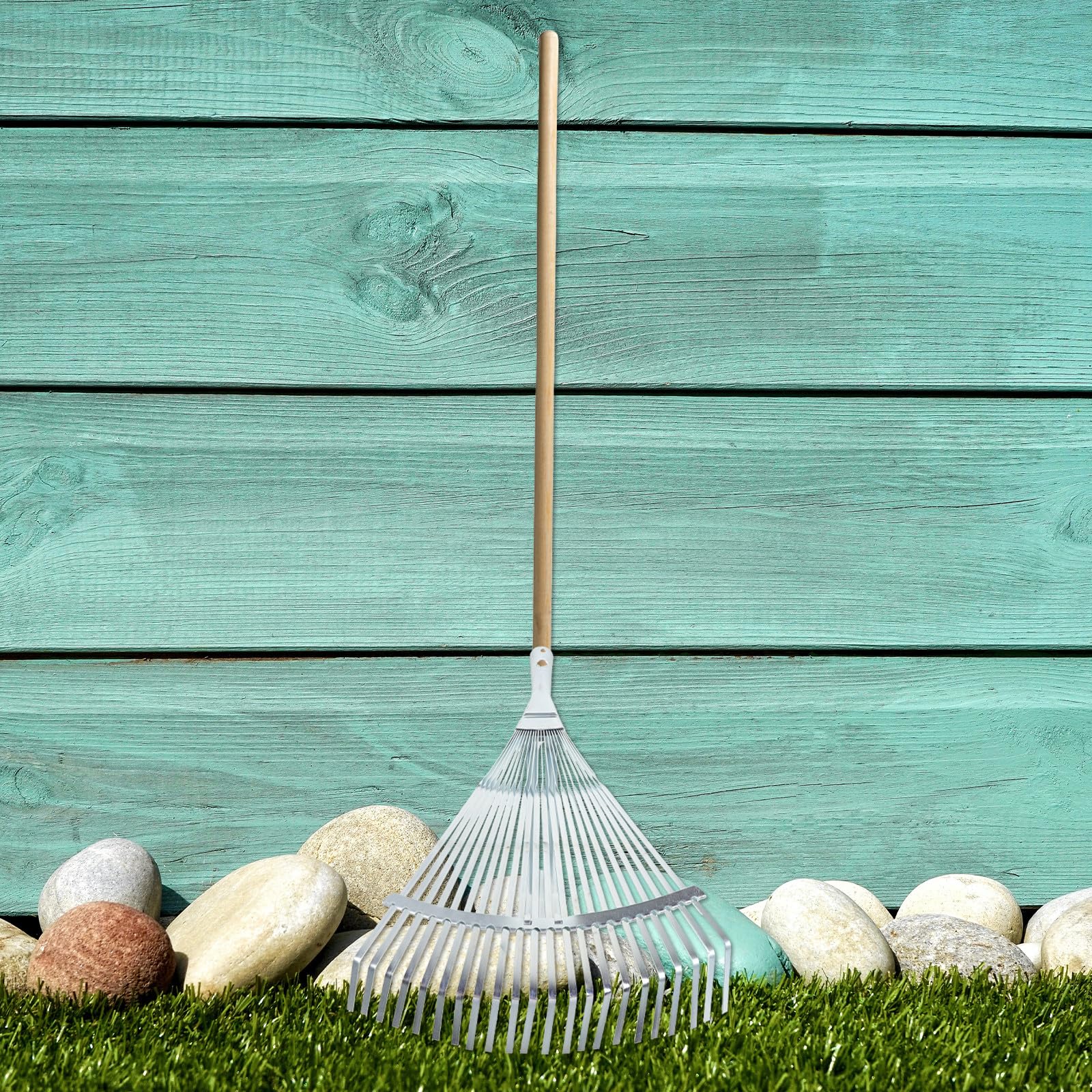 Ausziehbarer Metall Gartenrechen Kopf, Verstellbar 29-46 cm