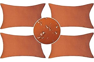 Demetex Outdoor Pillow Covers: Elevate Your Patio with Burnt Orange Charm