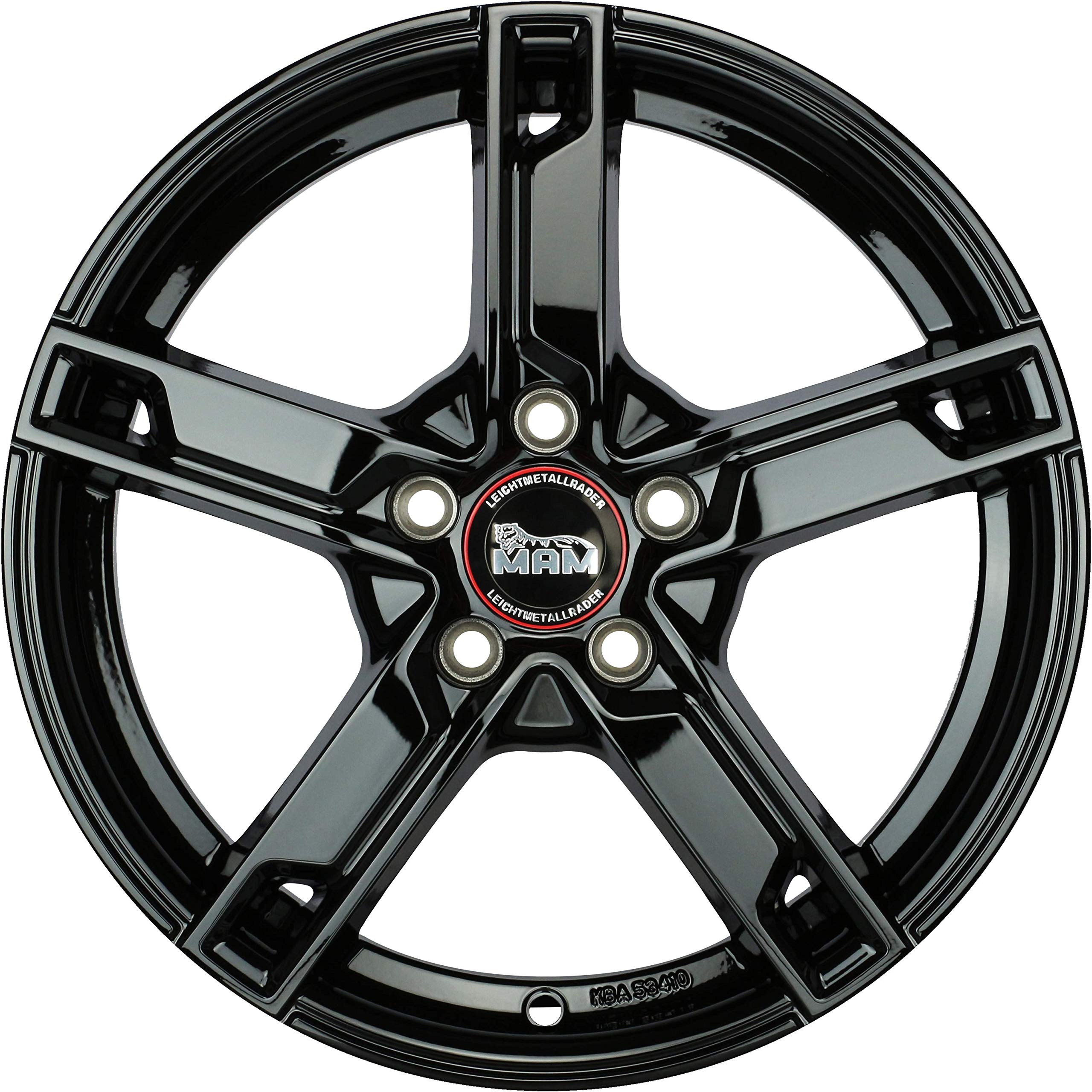 MAM Cerchi in lega verniciati neri W4 7.5JX18 5/112 ET44 66.6