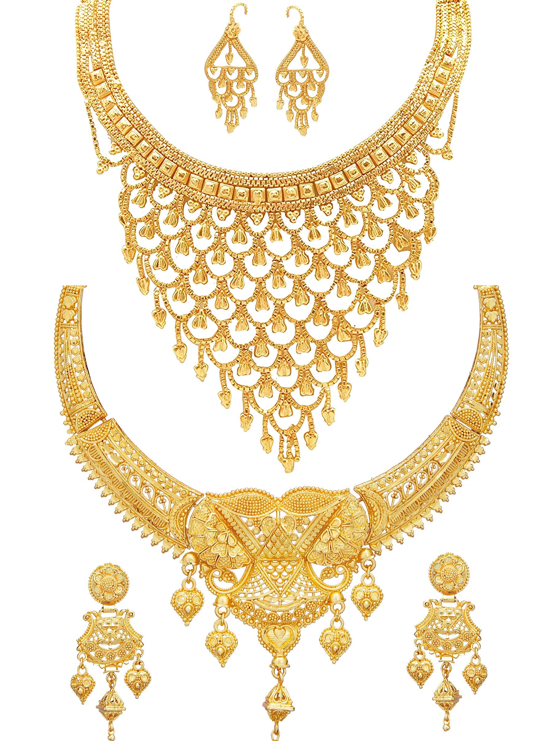 See full amazon price history chart for Mansiyaorange Combo Of Two Golden Original Wax Forming Work Premium Long Haram And Choker GoldenJewellery Necklace/Juelry/jwelry Set Jewellery For Women(9 INCH LONG) Mansiyaorange Combo Of Two Golden Original Wax Forming Work Premium Long Haram And Choker GoldenJewellery Necklace/Juelry/jwelry Set Jewellery For Women(9 INCH LONG) (B07PFVQ9K6) Amazon Price History, Amazon Price Tracker