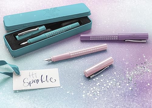 Miniatura 6 de Faber-Castell Juego de Pluma Estilográfica Sparkle - Océano - Punta M
