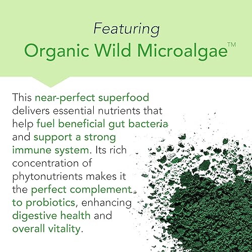 Miniatura 3 de New Earth Acidophilus - Probiótico para apoyo gastrointestinal superior - Lactobacillus DDS-1, prebiótico de inulina y microalgas silvestres