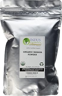 Indus Organics Banana Powder, 1 Lb Bag, Sulfite Fr