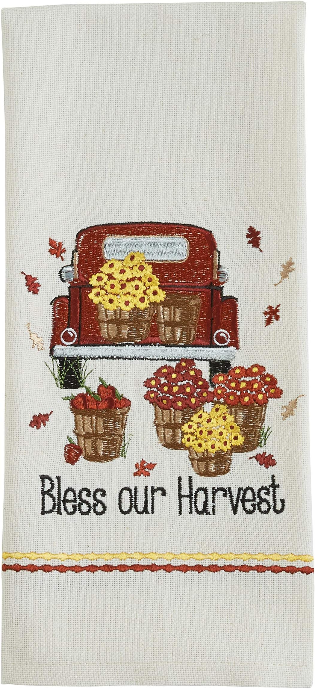 Park Designs Bless Our Harvest Embroidered Dishtowel