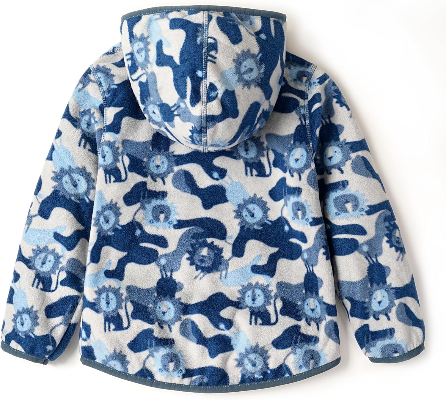 Kids Boys Girls Polar Fleece Jacket with Hood Toddler Outerwear Warm Autumn Winter Youth Coat 3-12Years - Image 2