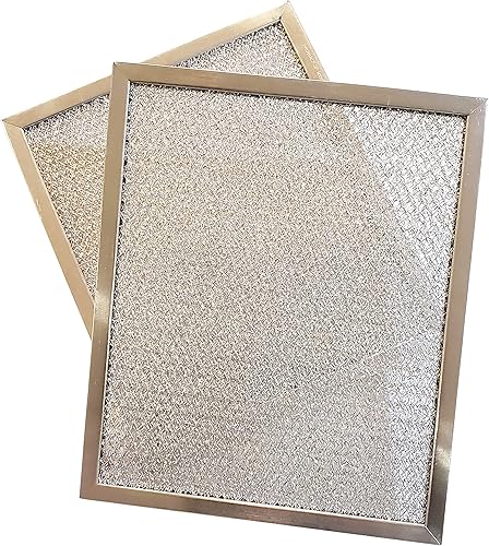 Miniatura 3 de Kitchen Basics 101 Paquete de 2 filtros de ventilación de aluminio para campana 97006931 de repuesto para ventilador Broan Nutone BP29 Exhuast