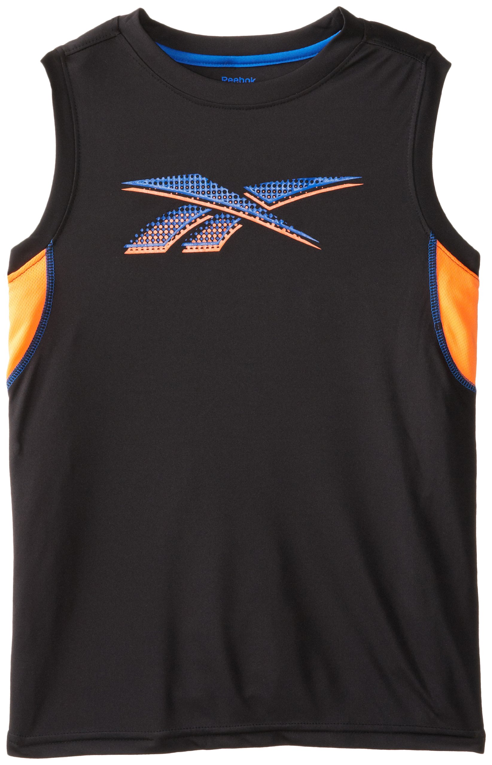Reebok Big Boys' Short Sleeve Muscle Tank with HD Print and Heat Seal