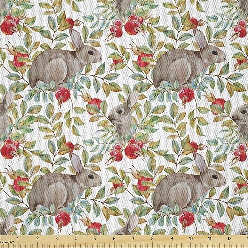 Miniatura 14 de Ambesonne The Yard, tela retro de The Yard, alegre patrón hipster antiguas cámaras de fotos analógicas, equipo de película estilo garabato, tela de