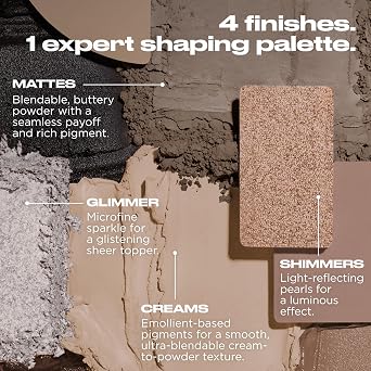 Urban Decay Naked Shaped Multi-Use Eyeshadow Palette - Neutral Eye & Face Palette, 14 Crease & Transfer-Resistant Shades, Up to 16HR Wear, Sculpting Creams, Defining Powders, Shimmer Highlighters