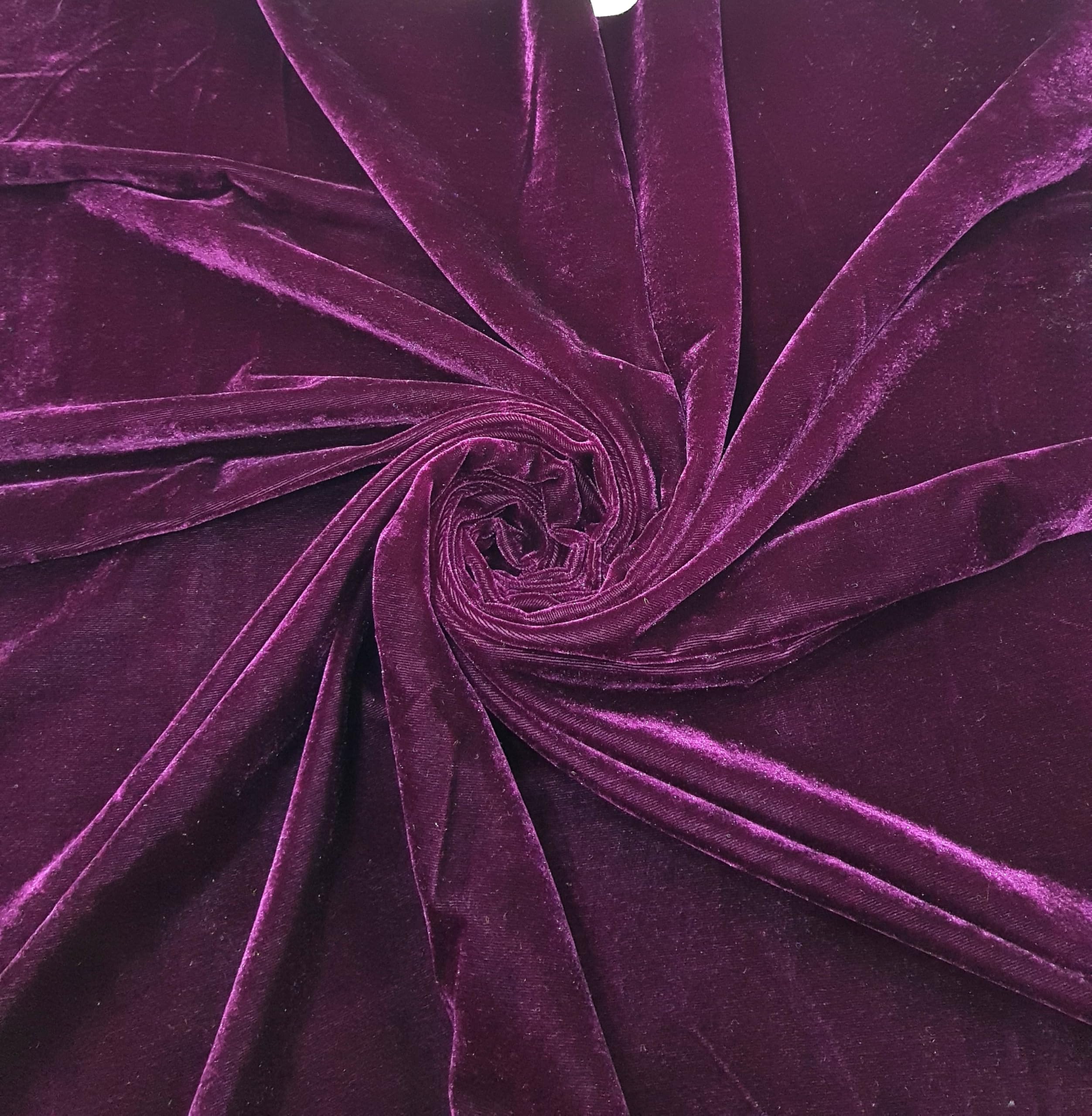 generic Luxurious Velvet Fabric, Soft Plush Material for Upholstery, Drapery and Crafts (Wine, 1 Meter)-picture-7