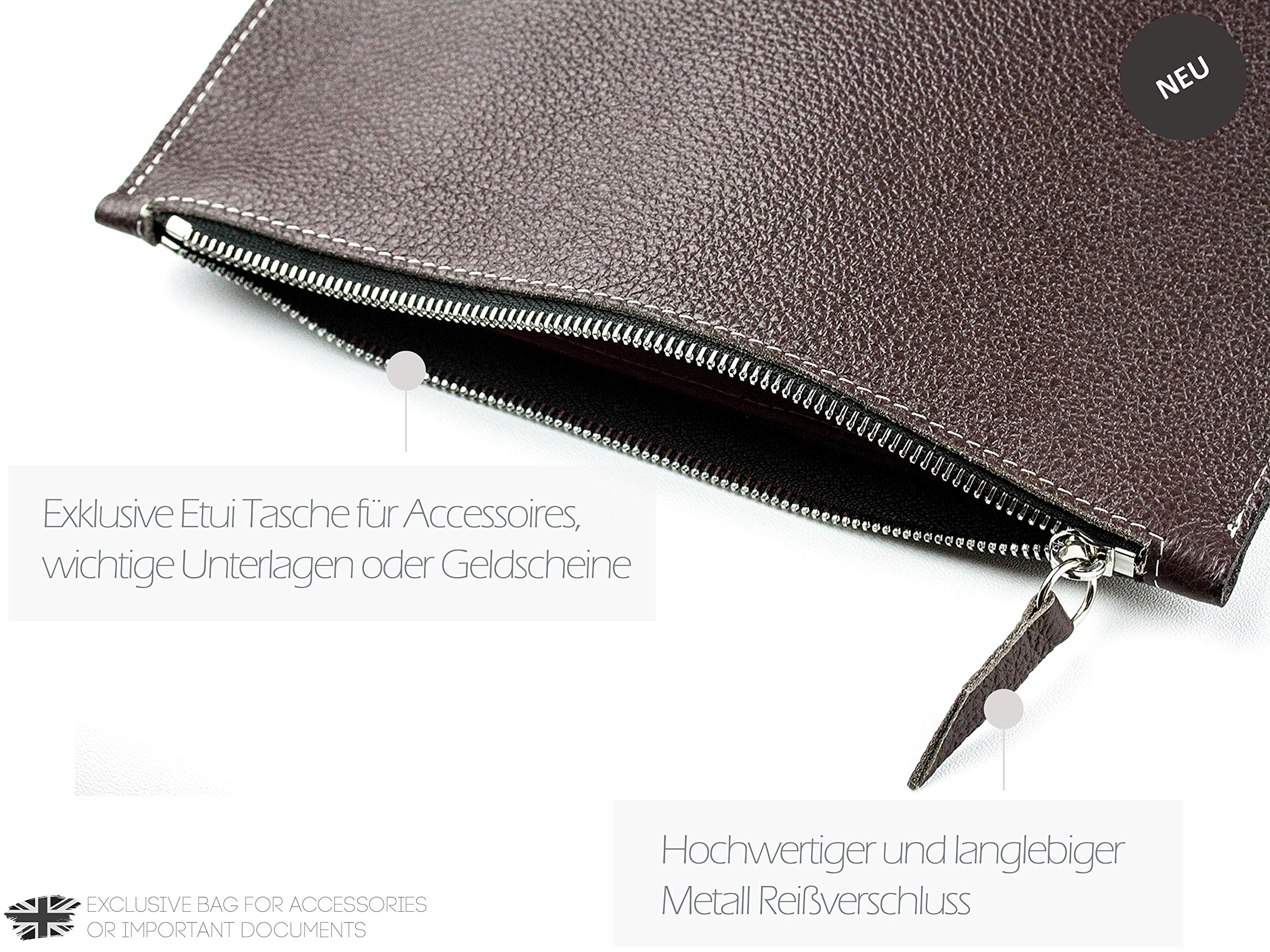 Portefeuille Voyage Personnalisable En Cuir Boxcalf – Fabrication Allemande, Blocage RFID, Nombreux Compartiments