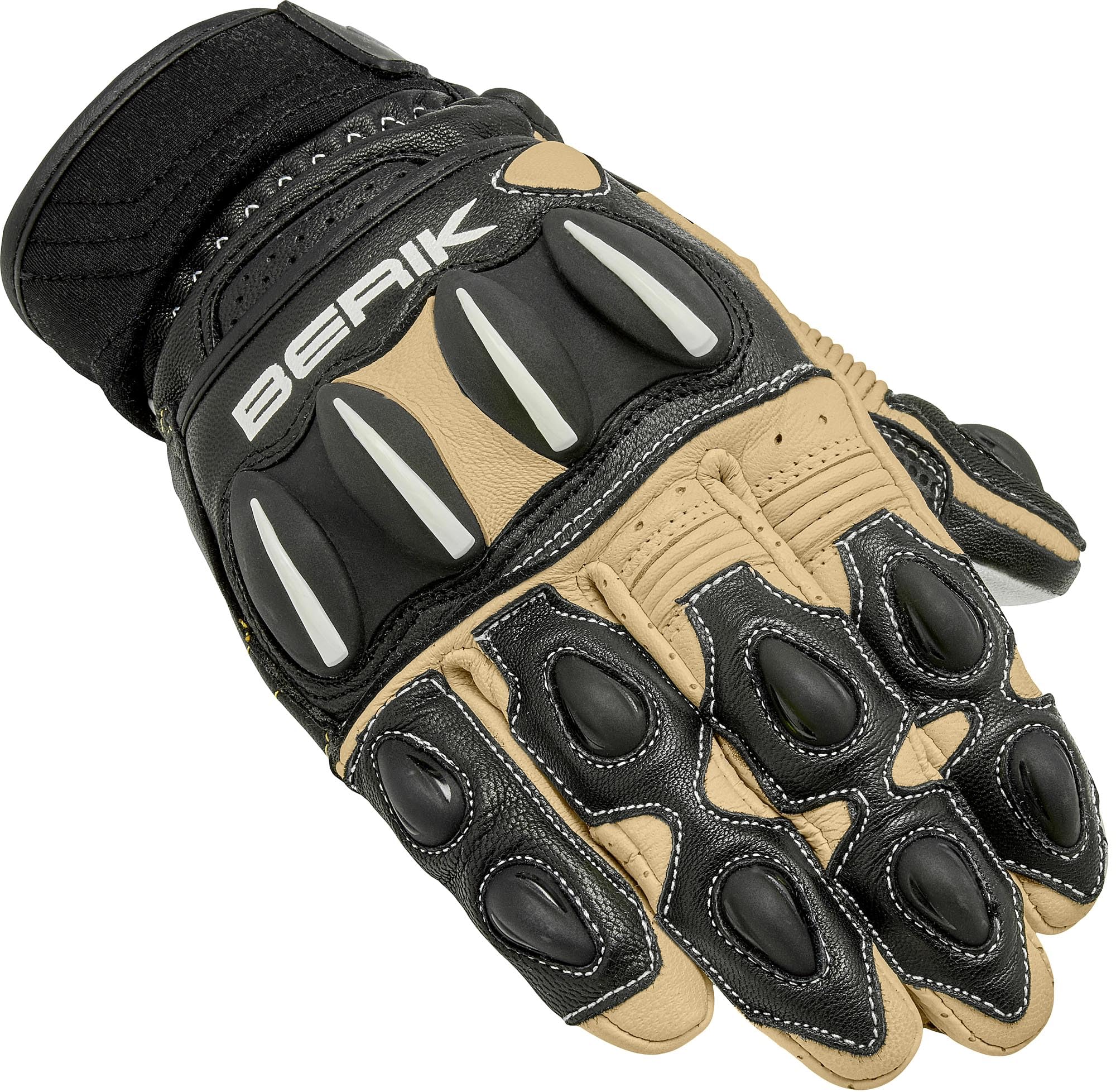 BERIK Ariax Adventure Guanti da motocicletta, nero, S
