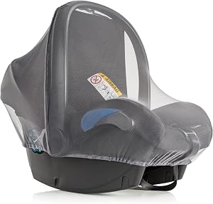 Mosquito Net for Baby Carrier – Infant Car Seat Insect Mesh Net - Universal Fit,Bassinet and Stroller Premium Quality: Machine Washable - Gray