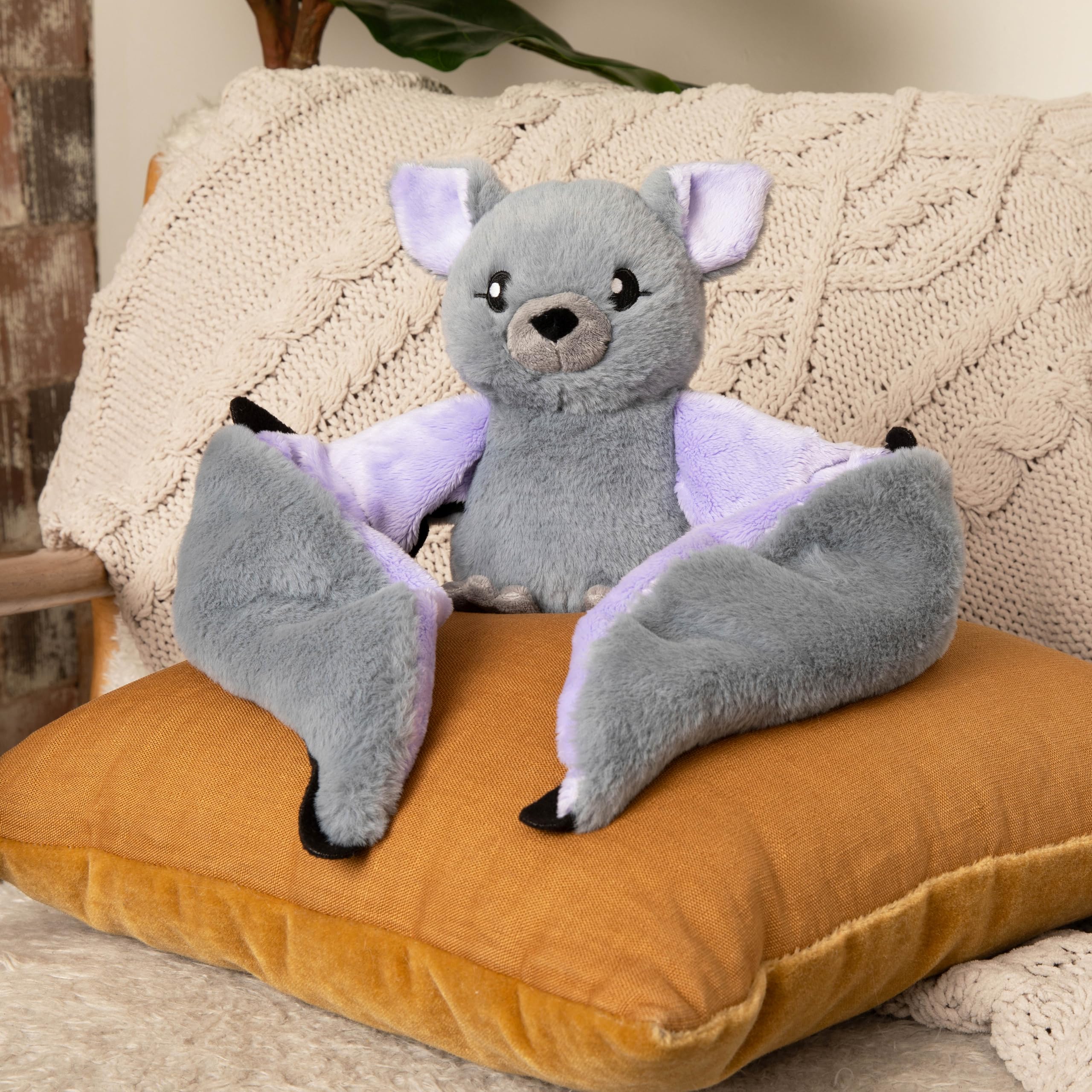 HUGIMALS Hugarounds Peluche lestée pour le cou et les épaules Passe au micro-ondes et au congélateur 1,1 kg Sans parfum Soulage le stress