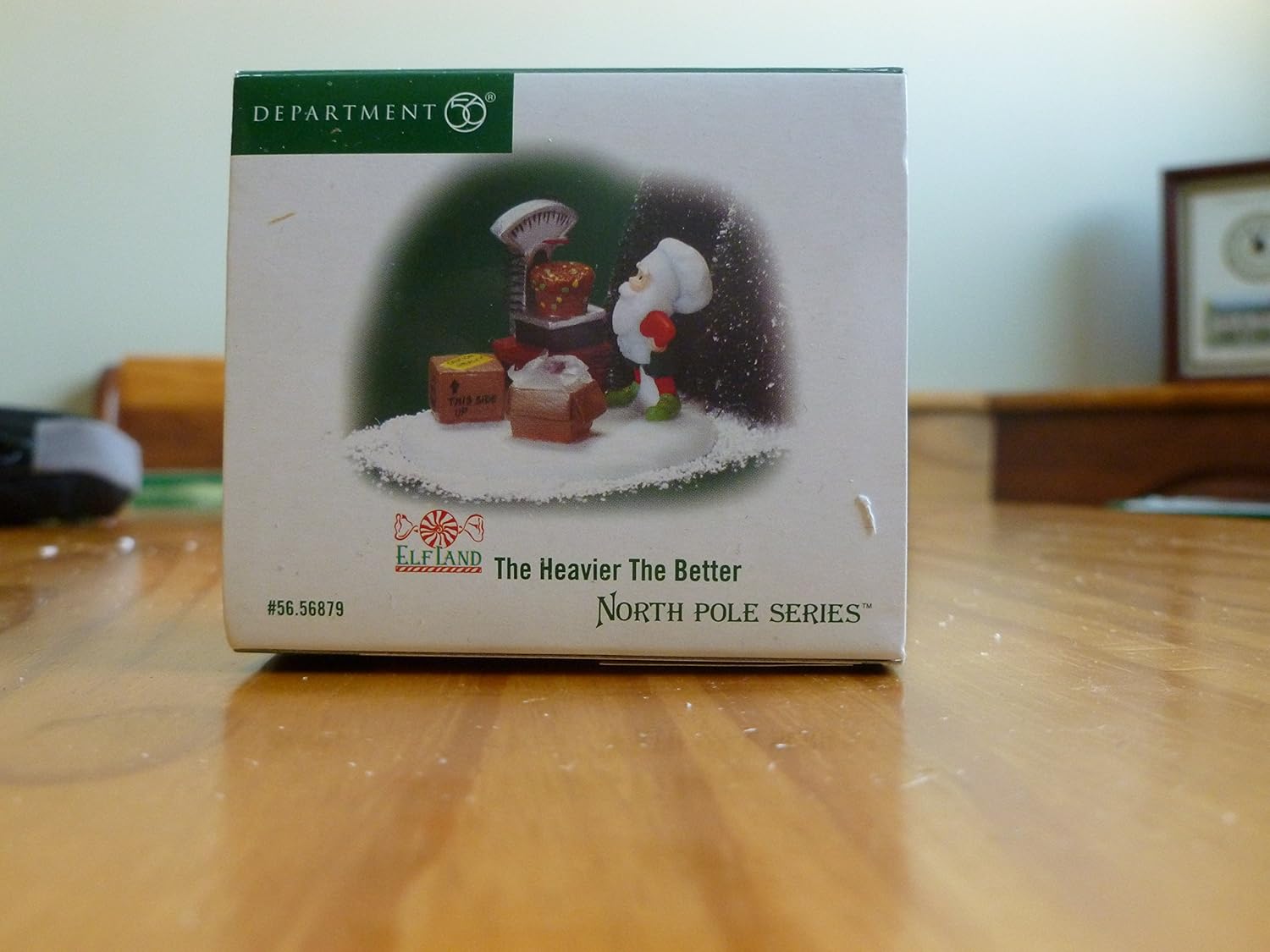 Department 56 Elf Land Village The Heavier The Better Accessory Figurine