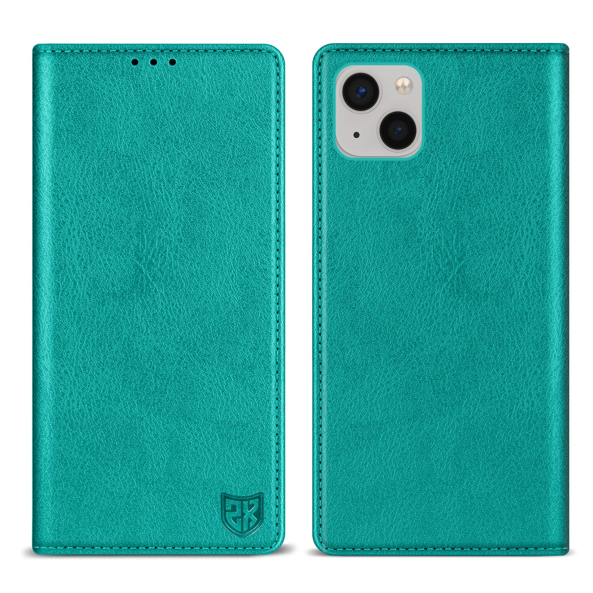 ZZXX for iPhone 13 Mini Wallet Case with [RFID Blocking] Card Slot Stand Strong Magnetic Leather Flip Fold Protective Phone Case for iPhone 13 Mini