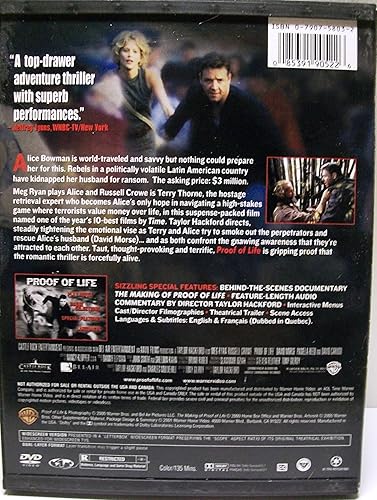 Miniatura 2 de Proof of Life DVD