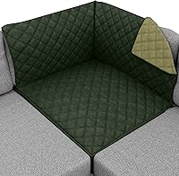 Vista 123 de Sofa Shield - Funda para sofá Loveseat con correa patentada, protector de cojines, funda reversible resistente a manchas y desgarros de perros