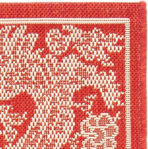 Miniatura 9 de SAFAVIEH Courtyard Collection - Alfombra de área, 6 pies 7 pulgadas x 9 pies 6 pulgadas, color negro y arena, no desprende pelusa y de fácil