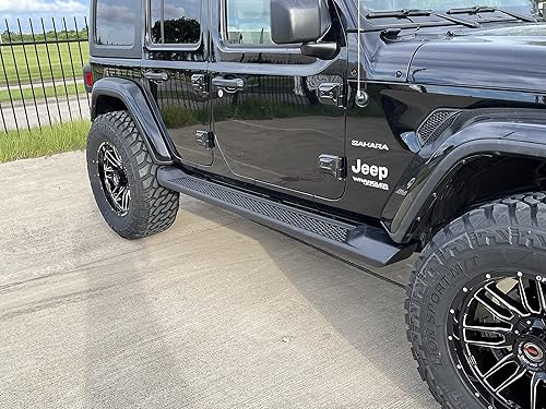Future Truck - Estribo de 4 puertas y 6 pulgadas compatible con Jeep Wrangler JL (2018-2023), estribo de 4 puertas y 6 pulgadas