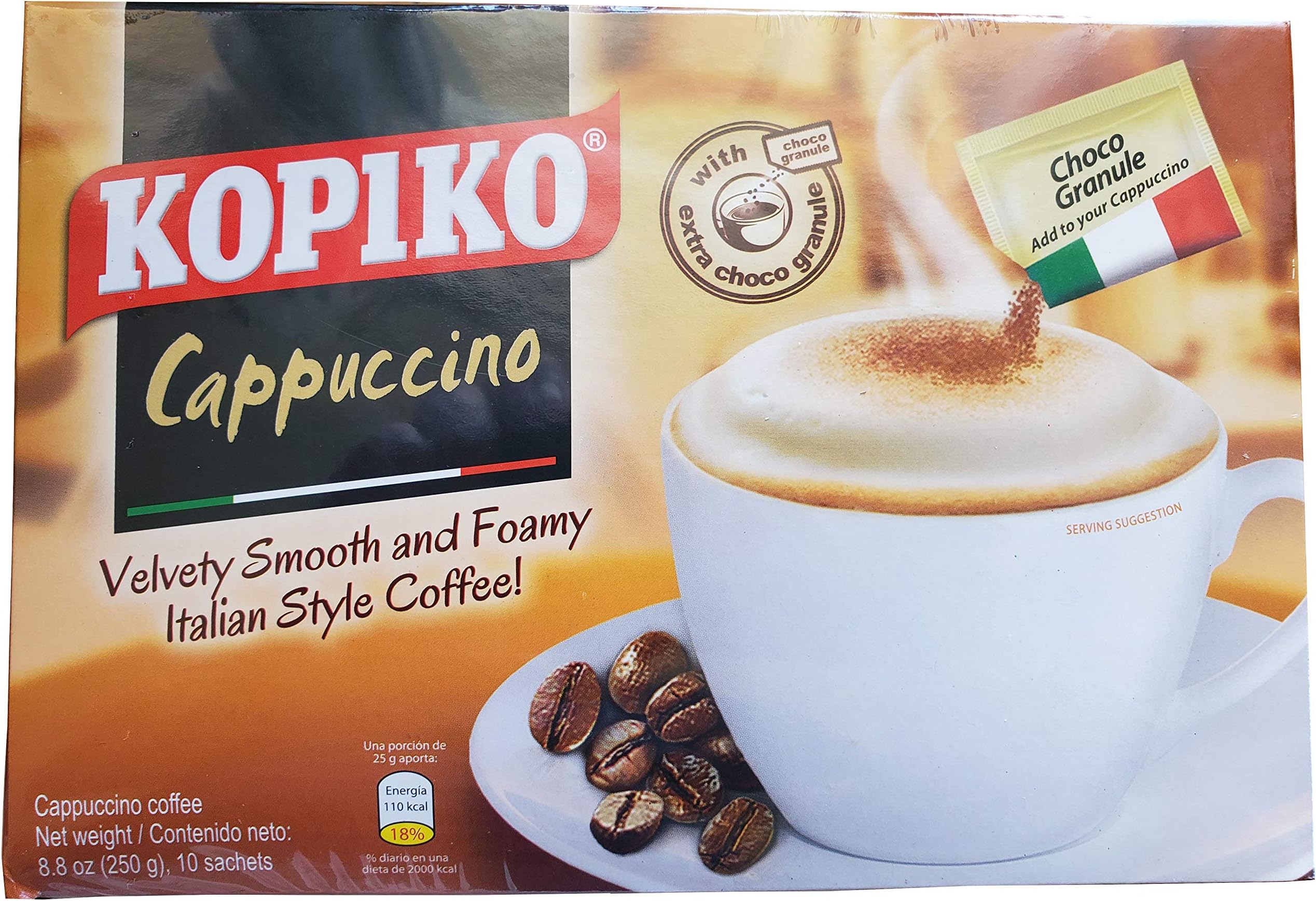 Kopiko Kopiccino with Choco Granule Instant Cappuccino