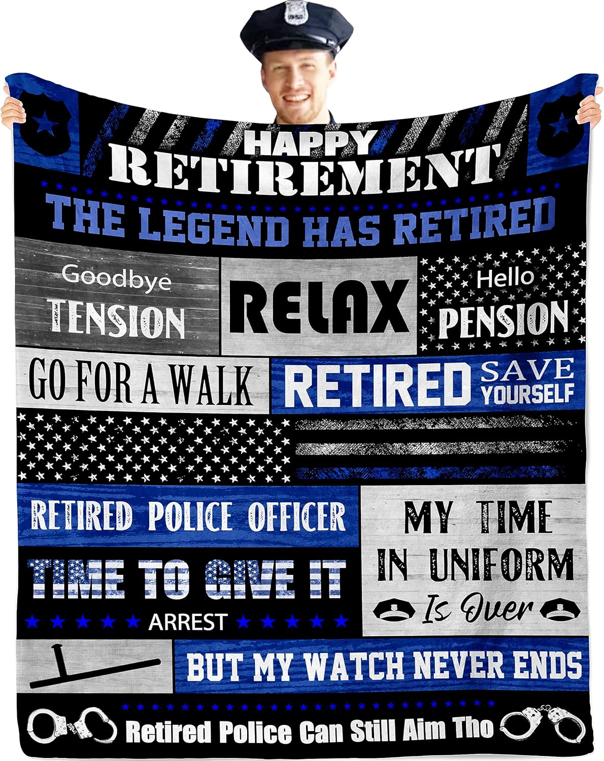 QOJUYO Police Retirement Gifts, Retirement Gifts for Men