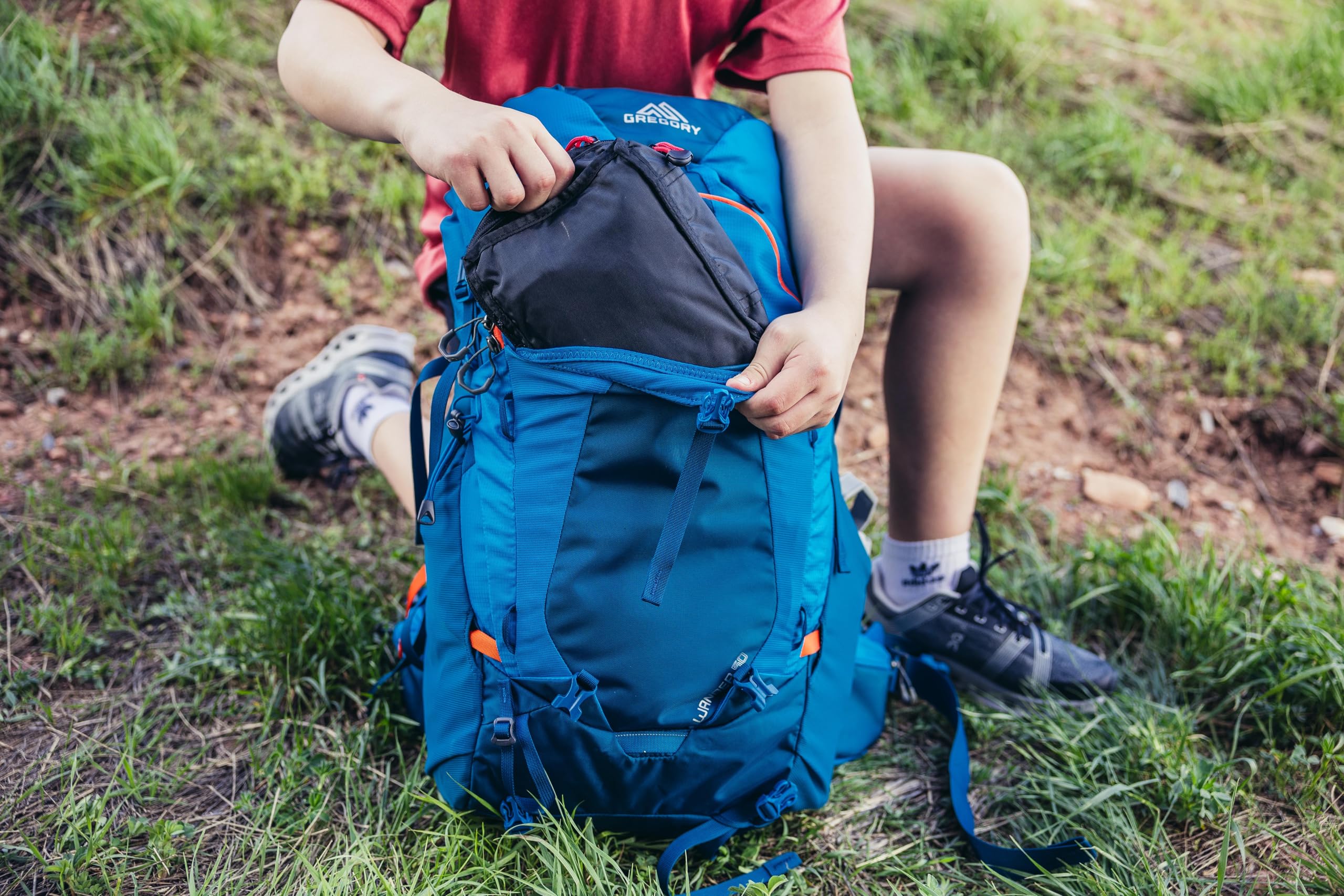 Gregory Wander 50 - plecak, 71 cm, 50 l, 1,45 kg, czerwony (Redrock), Czerwony (Redrock), 71H x 36W x 29D cm, Casual