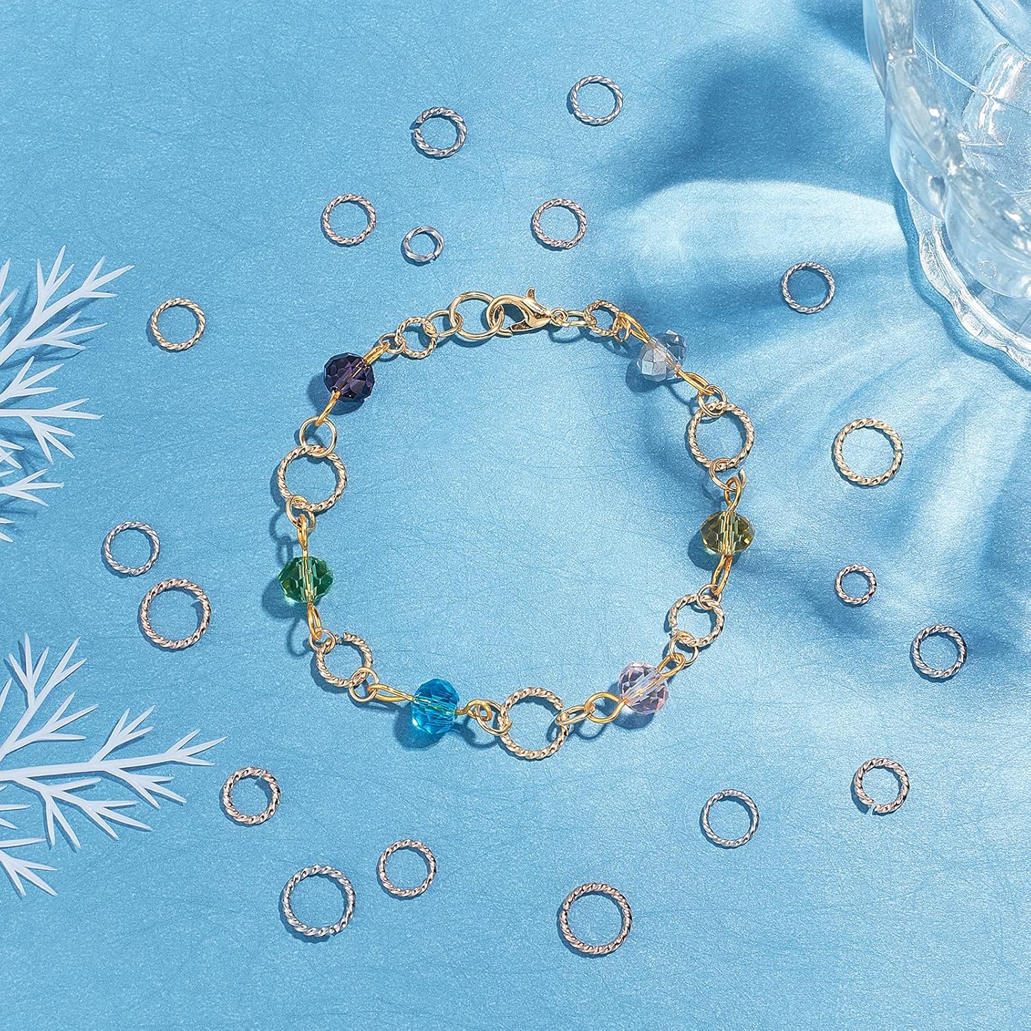 UNICRAFTALE About 72pcs 3 Colors Twisted Jumps Rings 4 Sizes Stainless Steel Open Jump Rings Connectors Jewelry O Rings for Jewelry Making and Necklace Repair 6-10mm - Image 3