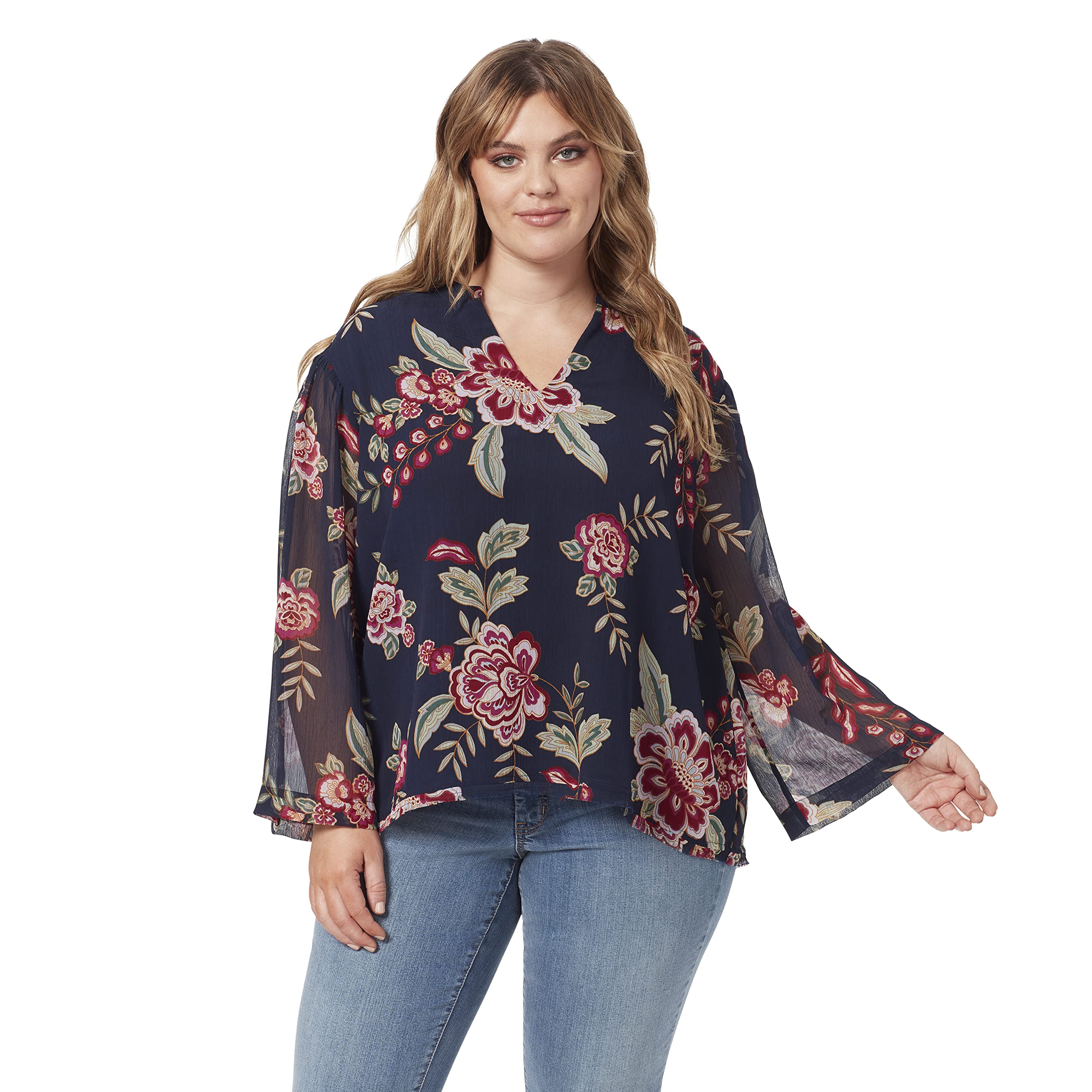 jessica simpsonWomen's Jenna Notch Neck Top