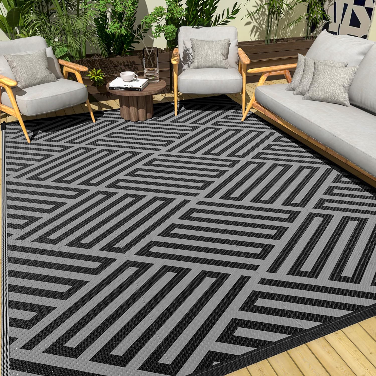 Outdoor Plastic Straw Rug 5x8ft Outdoor Rug Indoor Outdoor