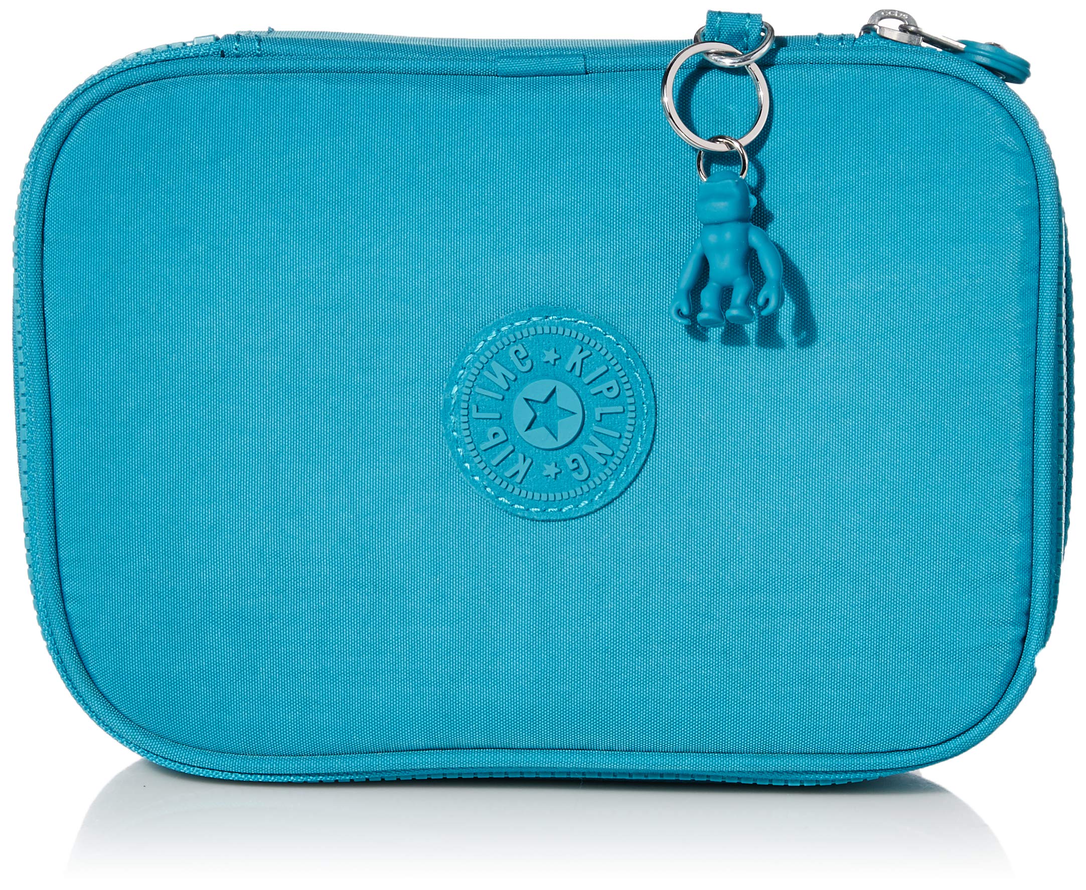 Kipling 100 Pens Pencil Case, Turquiose Sea, 6" L X 8.25" H X 2" D