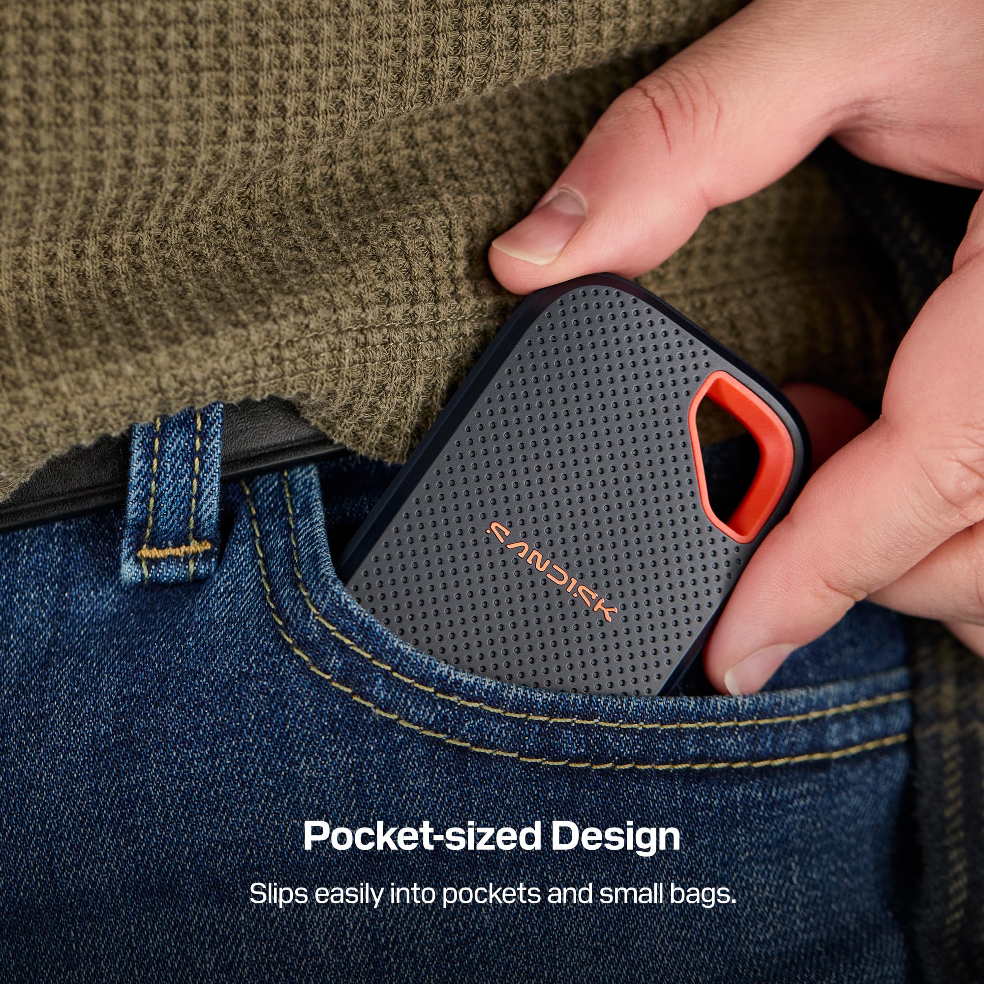 Sandisk 4TB Extreme Portable SSD, Up to 2000MB/s Transfer Speeds