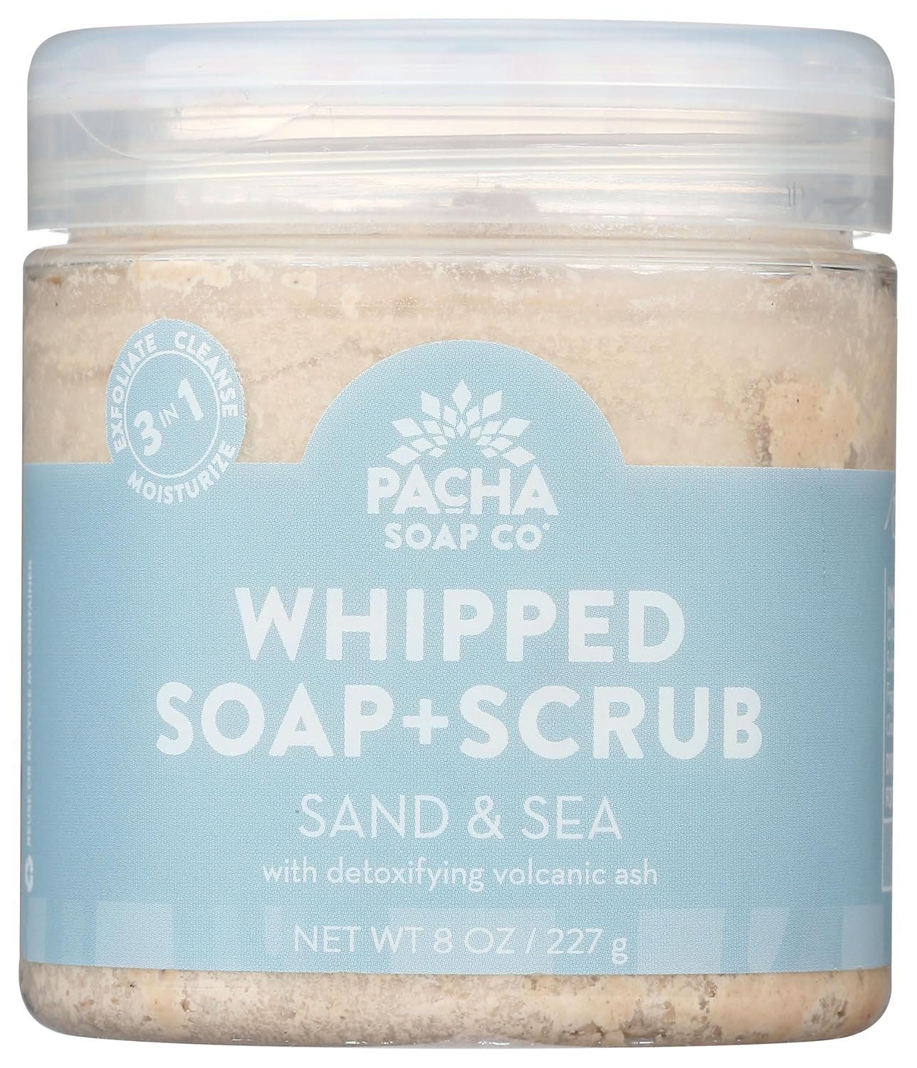 PACHA SOAP Sand & Sea Whipped Soap Scrub, 8 OZ