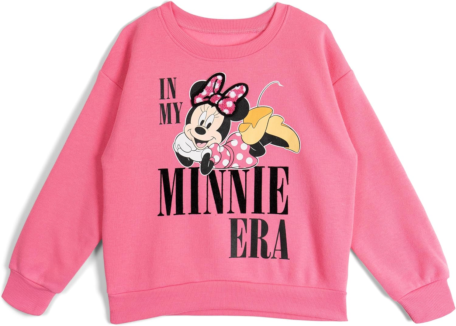 Disney Junior Girls Fleece Pullover Sweatshirt and Jogger Pants Outfit Set Toddler to Big Kid Sizes (2T - 14-16) - Image 2