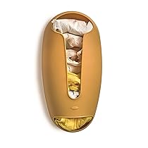 Snips Porta Sacchetti, Supporto Organizer Sacchetti di Plastica, Supporto da Parete per Borse, Organizzatore Sacchetti per la Spesa e i Rifiuti, 28,5 x 14 x 8, Senape, Made in Italy