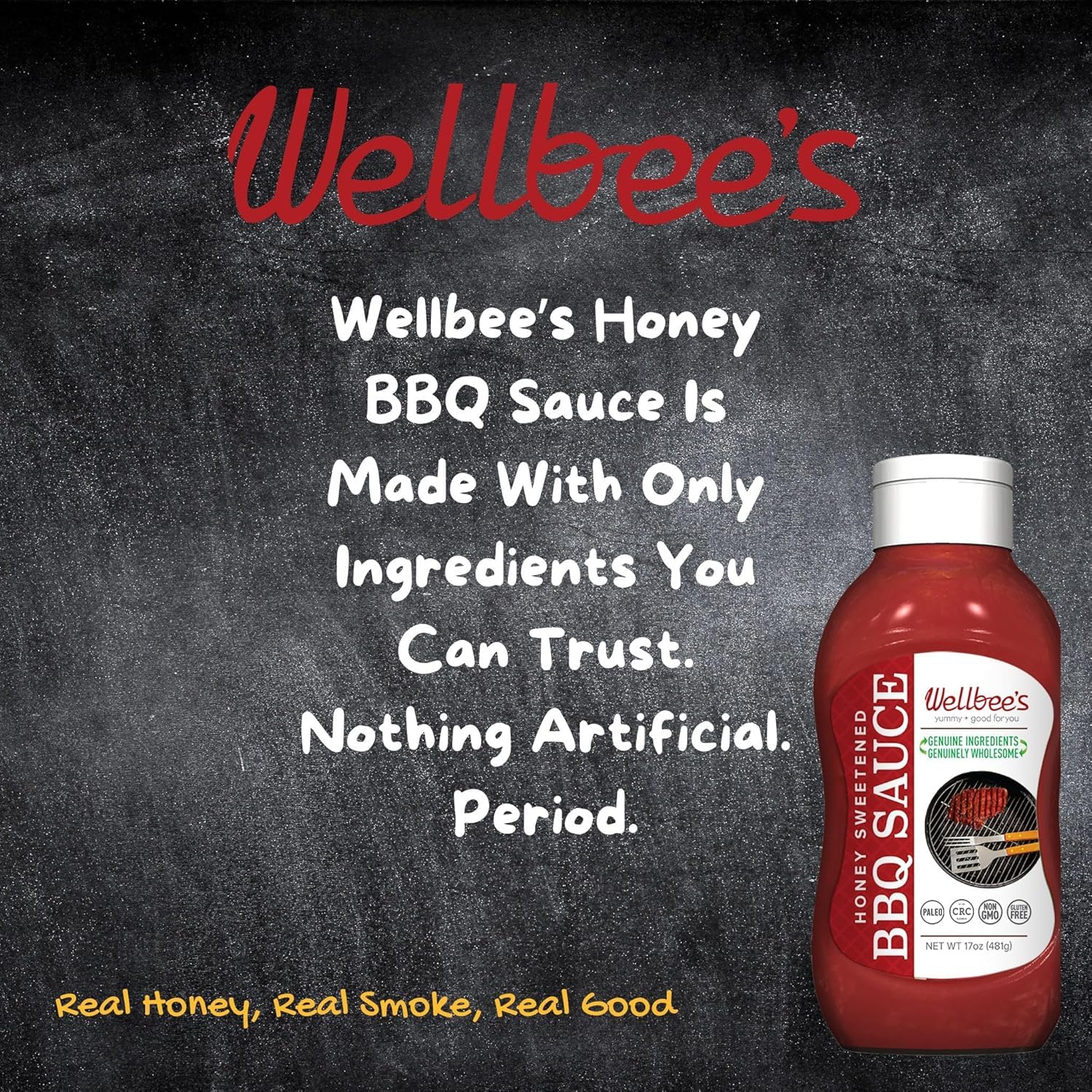 Wellbee's Honey BBQ Sauce - All Natural - 16 oz SCD Approved - Pack of 2 image 3