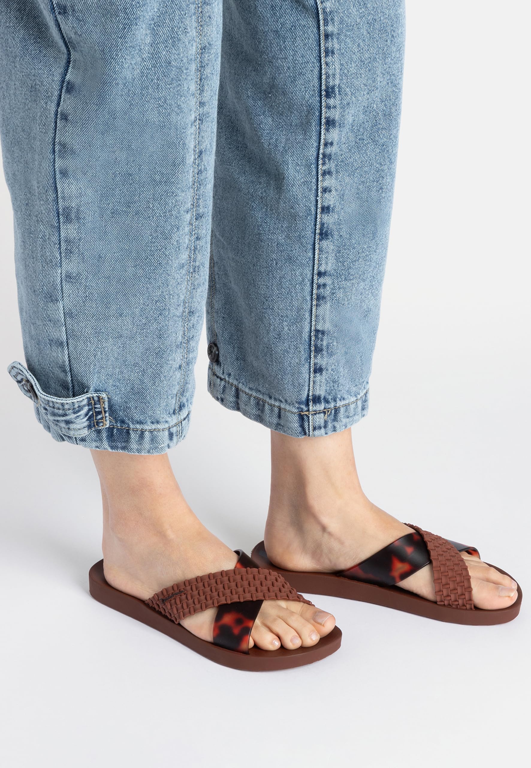 Ipanema SENSE Slide Fem – Chanclas de baño para mujer – Correa llamativa con patrón